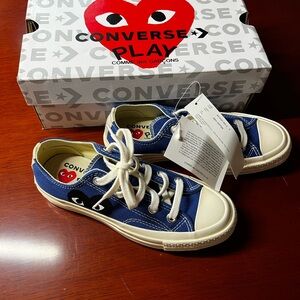 Converse Play Blue and Cream Sneakers